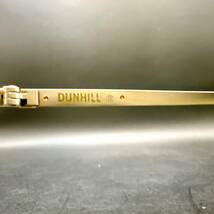 【TOA-4650】 1円～ dunhill ダンヒル 眼鏡 メガネ 6066 20 5917 140 ロゴ有 シルバーカラー ケース付き 度入り メンズ 現状保管品_画像9