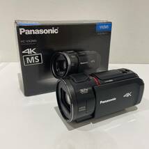 【AMT-10152】Panasonic パナソニック デジタル4Kビデオカメラ HC-VX2MS ブラック 5.1CH 64GB 2022年 32x ZOOM バッテリー 動作確認済み_画像1