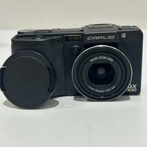 【AMT-10141】RICOH CAPLIO リコー キャプリオ GX100 ZOOM デジタルカメラ デジカメ コンパクト レンズキャップ ブラック ジャンク_画像2