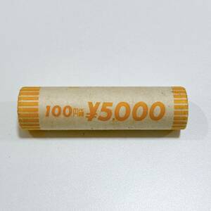 【TOA-4733】1円～ 鳳凰 100円銀貨 年代不明 未開封ロール 1本 50枚 額面 5000円分 中央相互銀行 銀貨 古銭 コレクション 旧100円 保管品