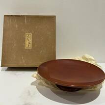 【AMT-9228a】漆塗りまとめ 食器 重箱 伝統工芸品 和食器 焼き物 保管品 お盆 お皿 升 茶器 柄有 陶器 キッチン用品 うるし 欅塗り 職人_画像3