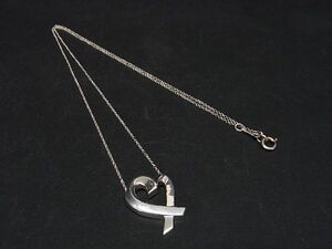 ■美品■ TIFFANY＆Co ティファニー パロマピカソ ラビングハート SV925 ネックレス ペンダント アクセサリー シルバー系 AQ6632