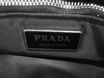 ■極美品■ PRADA プラダ テスートナイロン トートバッグ ショルダーバッグ メンズ レディース ブラック系 AX3857_画像9