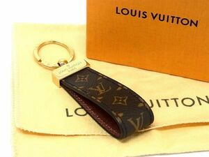 ■新品同様■ LOUIS VUITTON ルイヴィトン M65521 モノグラム ポルト クレ ドラゴンヌ キーリング キーホルダー ブラウン系 AX3836