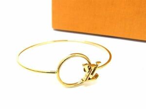 # as good as new # LOUIS VUITTON Louis Vuitton M00766 bracele rigid LV Eclipse bangle lady's gold group CC2213