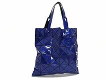 ■新品同様■ BAO BAO ISSEY MIYAKE バオバオイッセイミヤケ ルーセント PVC トートバッグ ハンドバッグ レディース ブルー系 AX3229_画像1