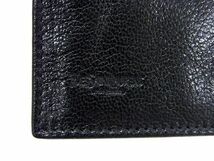 ■極美品■ YVESSAINTLAURENT イヴサンローラン レザー 二つ折り 長財布 ウォレット レディース ブラック系 AS9581_画像6