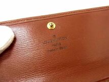 1円 LOUIS VUITTON ルイヴィトン M63573 エピ ポシェット ポルトモネ クレディ 二つ折り 長財布 ウォレット 札入れ ケニアブラウン BJ0964_画像6