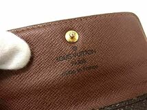 1円 LOUIS VUITTON ルイヴィトン M62631 モノグラム ミュルティクレ4 4連 キーケース 鍵入れ ブラウン系 AV8247_画像4