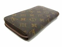 1円 LOUIS VUITTON ルイヴィトン M60017 モノグラム ジッピーウォレット ラウンドファスナー 長財布 ブラウン系 AZ0827_画像2