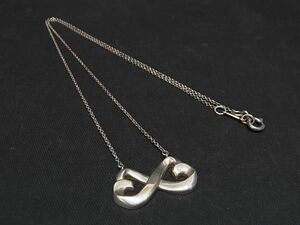 1円 ■美品■TIFFANY＆Co ティファニー パロマピカソ ダブルラビングハート SV925 ネックレス ペンダント アクセサリー シルバー系 AW2362