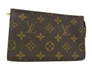 1円 ■極美品■ LOUIS VUITTON ルイヴィトン モノグラム バケット用ポーチ マルチケース 小物入れ レディース メンズ ブラウン系 AZ0796