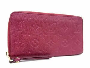 1円 ■美品■ LOUIS VUITTON ルイヴィトン M60359 モノグラムアンプラント ポルトフォイユ スクレットロン 長財布 ボルドー系 AZ0765