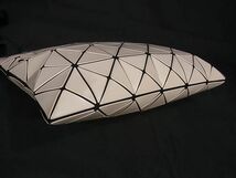 1円 ■極美品■ BAO BAO ISSEY MIYAKE バオバオイッセイミヤケ ルーセント PVC ワンショルダーバッグ ベージュ系×ブラック系 FA1875_画像4