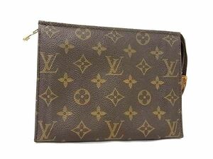 1円 ■美品■ LOUIS VUITTON ルイヴィトン M47544 モノグラム ポシェットトワレ19 マルチケース ポーチ 小物入れ ブラウン系 FA1030