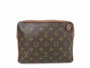 1円 LOUIS VUITTON ルイヴィトン モノグラム サックスポ183 クラッチ セカンドバッグ マルチケース メンズ レディース ブラウン系 BF6240