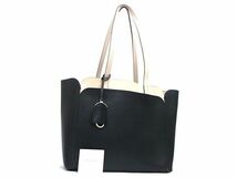 1円 ■美品■ kate spade ケイトスペード WKRU6493 レザー トートバッグ ショルダー 肩掛け レディース ブラック系×ピンク系 FA1468_画像1