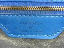 1円 LOUIS VUITTON ルイヴィトン M52265 エピ サンジャック ショッピング トートバッグ ショルダー レディース トレドブルー DA8143_画像6