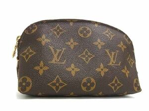 1円 ■美品■ LOUIS VUITTON ルイヴィトン M47515 モノグラム ポシェット コスメティック メイクポーチ 小物入れ ブラウン系 AV6191