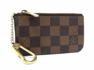 1円 LOUIS VUITTON ルイヴィトン N62658 ダミエ ポシェット クレ コインケース コインパース 小銭入れ ブラウン系 AV8609