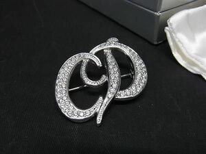 1円 ■極美品■ ChristianDior クリスチャンディオール ピンブローチ ピンバッチ アクセサリー レディース シルバー系 AV9597