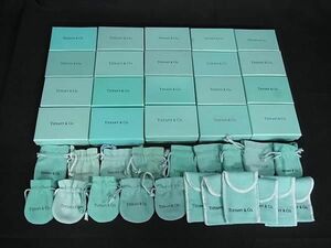 1円 ■美品■ TIFFANY＆Co ティファニー ボックス 箱 保存袋 アクセサリーケース 小物入れ 20点セット まとめ売り DA6546