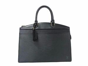 1円 ■美品■ LOUIS VUITTON ルイヴィトン M48182 エピ リヴィエラ ハンドバッグ ビジネスバッグ ブリーフケース ブラック系 BG7790