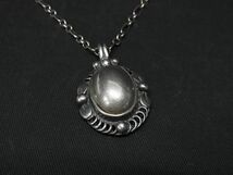 1円 GEORG JENSEN ジョージ ジェンセン SV925 ネックレス ペンダント アクセサリー レディース メンズ シルバー系 AV6843_画像2