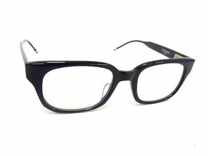 1円 ■美品■ THOM BROWNE トム ブラウン TB401-D-NVY-49.5 めがね メガネ 眼鏡 メンズ レディース ネイビー系 FA1983