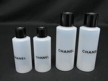 1円 ■新品同様■ CHANEL シャネル ロゴ PVC トラベルポーチ マルチケース 小物入れ レディース アイボリー系×ブラック系 AX4268_画像2