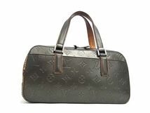 1円 LOUIS VUITTON ルイヴィトン M55172 モノグラムマット シェルトン ハンドバッグ トート レディース ノワール ブラック系 BG7821_画像1