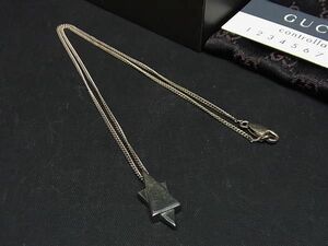 1円 GUCCI グッチ スターオブダビデ SV925 ネックレス ペンダント アクセサリー メンズ レディース シルバー系 AX4432