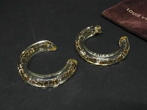 1円 ■美品■ LOUIS VUITTON ルイヴィトン M65868 ブークルドレイユアンクルージョン ピアス アクセサリー クリア AV5722