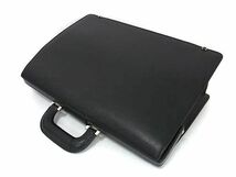 1円 ■美品■ PORTER ポーター 吉田カバン レザー ハンドバッグ ビジネスバッグ ブリーフケース 書類かばん メンズ ブラック系 FA1463_画像3