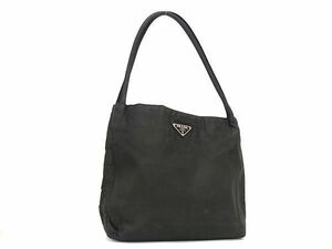 1円 PRADA プラダ B6243 テスートナイロン ハンドバッグ トート ショルダー 肩掛け レディース カーキ系 BH1665