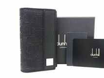 ■新品■未使用■ dunhill ダンヒル PVC×レザー 6連 キーケース 鍵入れ メンズ ブラック系 BF5642_画像1