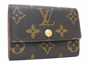 1円 ■極美品■ LOUIS VUITTON ルイヴィトン M61930 モノグラム ポルトモネ プラ コインケース コインパース 小銭入れ ブラウン系 AV8484