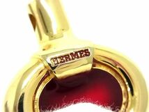 1円 ■美品■ HERMES エルメス パフュームボトルモチーフ ネックレストップ ペンダントトップ アクセサリー ゴールド系×レッド系 AV9380_画像3