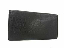 1円 ■美品■ LOUIS VUITTON ルイヴィトン M30541 タイガ ポルトフォイユ ロン 二つ折り 長財布 ウォレット 札入れ ブラック系 FA2239_画像1