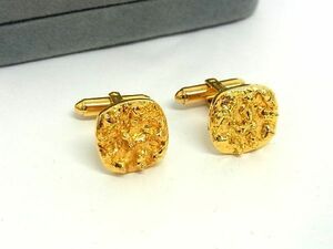 ■美品■ ChristianDior クリスチャンディオール カフス カフリンクス カフスボタン アクセサリー ビジネス 紳士 ゴールド系 DD4697