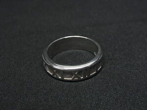 1円 ■美品■ TIFFANY＆Co ティファニー アトラス SV925 リング 指輪 アクセサリー 約18号 メンズ シルバー系 AX2678