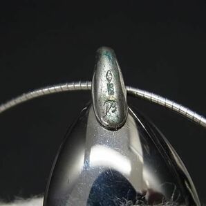 1円 ■美品■ Baccarat バカラ プシデリック クリスタルガラス×SV925 ネックレス ペンダント アクセサリー オーロラ系 AX5377の画像4