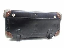 1円 GLOBE TROTTER グローブトロッター オリジナル ヴァルカンファイバー×レザー 2輪 スーツケース キャリーバッグ ブラック系 AW3538_画像7