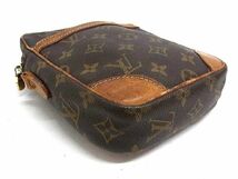 1円 LOUIS VUITTON ルイヴィトン M45266 モノグラム ダヌーブ ショルダーバッグ クラッチバッグ レディース メンズ ブラウン系 AW3697_画像3