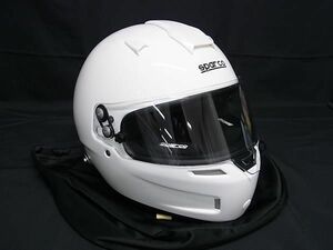 # as good as new # Sparco Sparco AIR PRO RF-5W helmet declared size M 57 white group FA1264