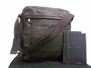 ■新品同様■ TUMI トゥミ 60101B レザー クロスボディ ショルダーバッグ メンズ ブラウン系 FA1098