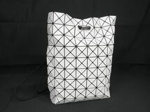 ■新品同様■ BAO BAO ISSEY MIYAKE バオバオイッセイミヤケ WRING PVC 巾着型 リュックサック バックパック ホワイト系 FC0227_画像1