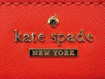 1円 ■極美品■ kate spade ケイトスペード PXRU5957 キャメロンストリート レザー 2WAY ハンドバッグ トート ショルダー レッド系 FC0581_画像6