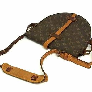 1円 LOUIS VUITTON ルイヴィトン M51232 モノグラム シャンティGM クロスボディ ショルダーバッグ 斜め掛けかばん ブラウン系 AW3952の画像3