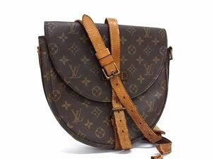 1円 LOUIS VUITTON ルイヴィトン M51232 モノグラム シャンティGM クロスボディ ショルダーバッグ 斜め掛けかばん ブラウン系 AW3952